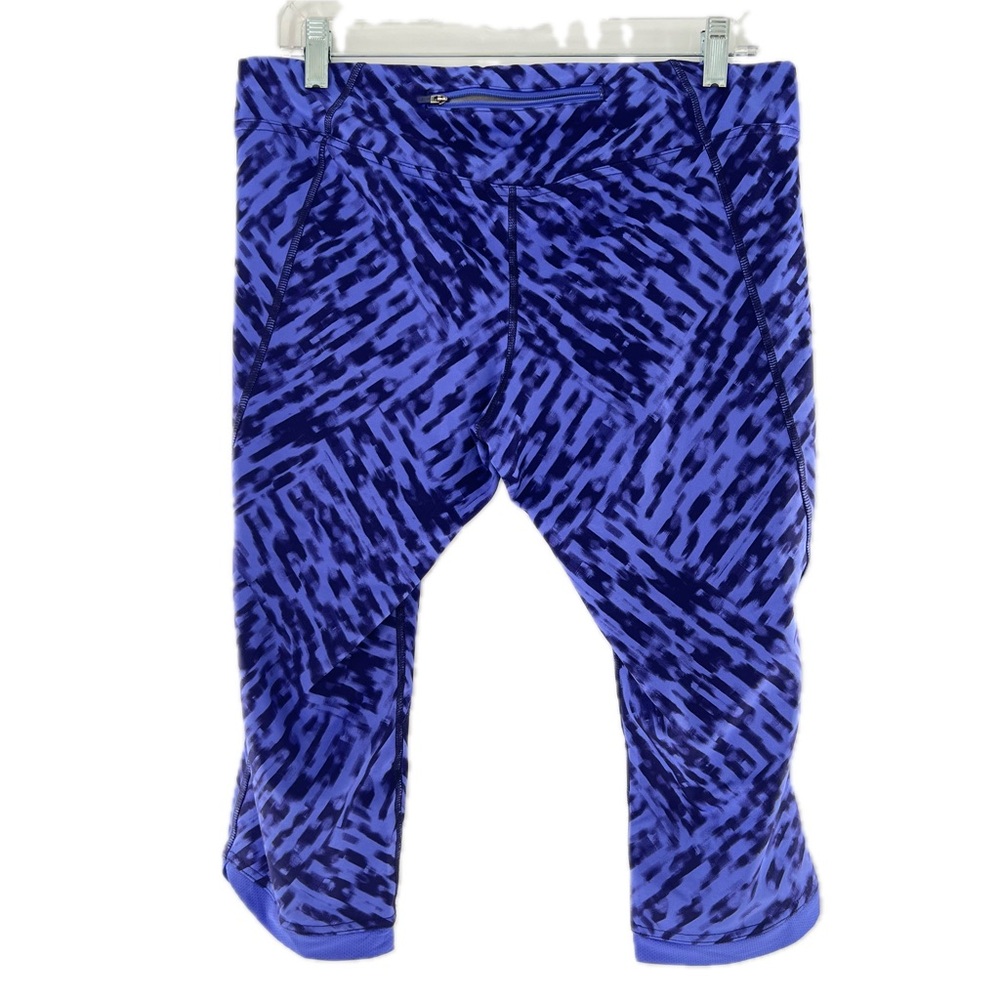 The North Face Purple Patterned Capri Tights/Legg… - image 3